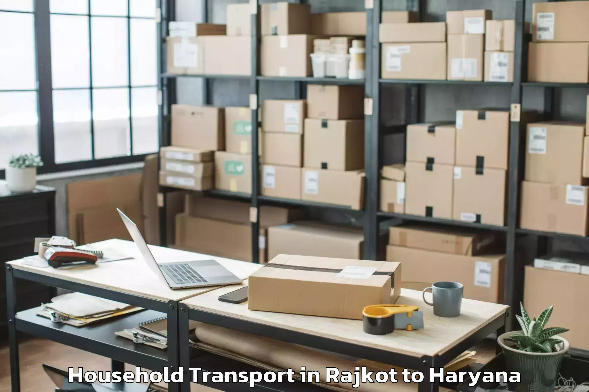 Get Rajkot to Gurgaon Household Transport